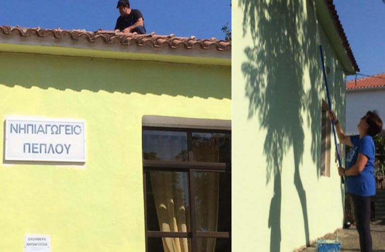 Νηπιαγωγός μεταμορφώνει με τη βοήθεια των γονέων νηπιαγωγείο στον Έβρο