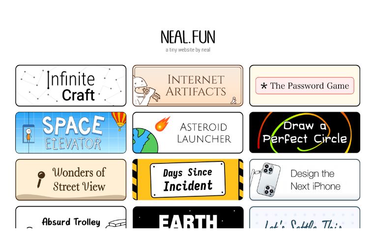 Neal.fun: Η δημιουργική παιδική χαρά του Διαδικτύου